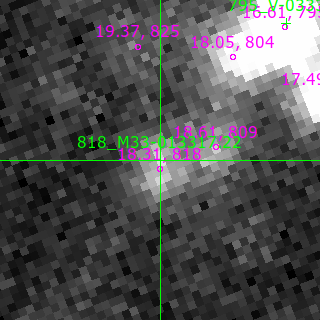 M33-013317.22 in filter V on MJD  60651.190