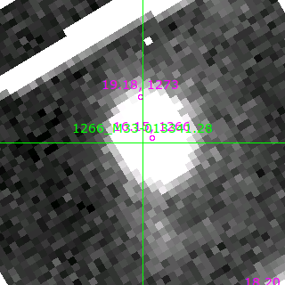 M33-013341.28 in filter B on MJD  59081.360