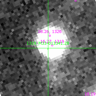 M33-013341.28 in filter B on MJD  60290.230