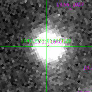 M33-013341.28 in filter B on MJD  60592.140
