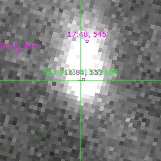 M33-013358.05 in filter B on MJD  57310.130