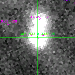 M33-013358.05 in filter B on MJD  57401.100