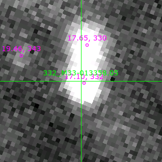 M33-013358.05 in filter B on MJD  57638.350