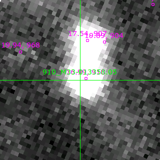 M33-013358.05 in filter B on MJD  57964.370