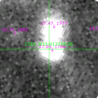 M33-013358.05 in filter B on MJD  58103.160