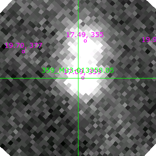 M33-013358.05 in filter B on MJD  58420.060