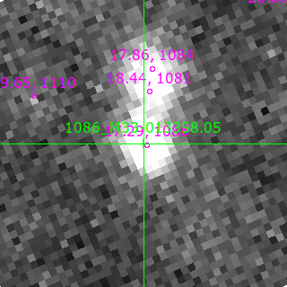 M33-013358.05 in filter B on MJD  60564.220