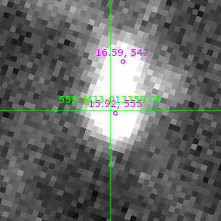 M33-013358.05 in filter I on MJD  57634.340