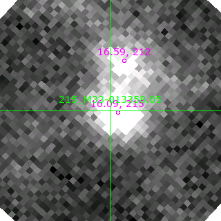 M33-013358.05 in filter I on MJD  58420.060
