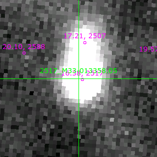 M33-013358.05 in filter V on MJD  56599.180