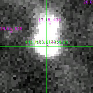 M33-013358.05 in filter V on MJD  56976.180
