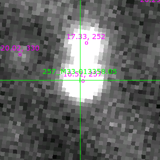 M33-013358.05 in filter V on MJD  57038.130
