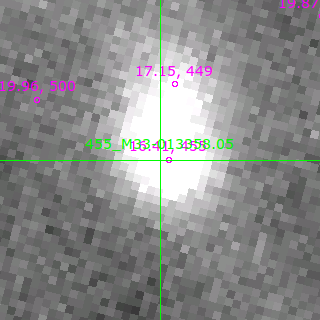 M33-013358.05 in filter V on MJD  57310.130