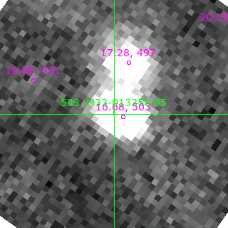 M33-013358.05 in filter V on MJD  58342.360