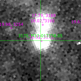 M33-013358.05 in filter V on MJD  60612.150