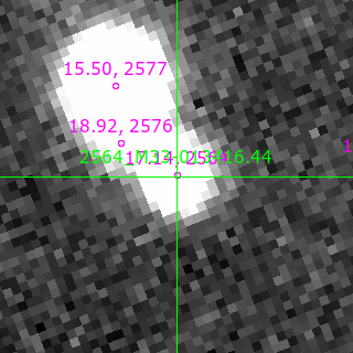 M33-013416.44 in filter B on MJD  60651.140