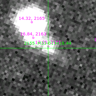 M33-013416.44 in filter I on MJD  57638.430