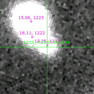 M33-013416.44 in filter V on MJD  57401.100