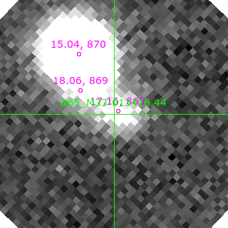 M33-013416.44 in filter V on MJD  58433.000