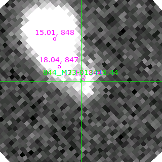 M33-013416.44 in filter V on MJD  58672.390