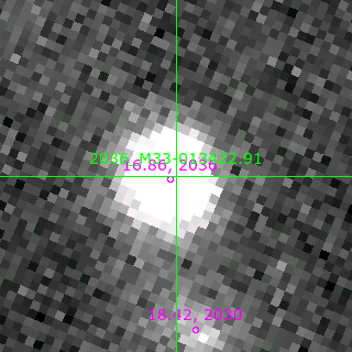 M33-013422.91 in filter B on MJD  57964.350