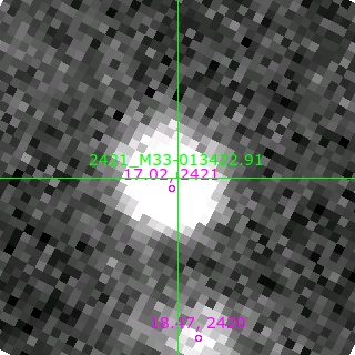 M33-013422.91 in filter B on MJD  58103.160