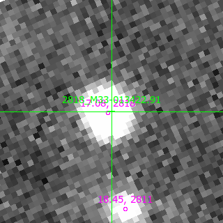 M33-013422.91 in filter B on MJD  60172.380