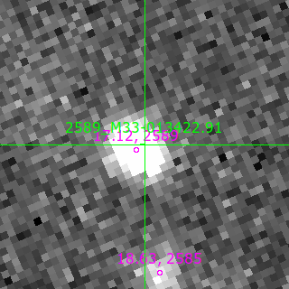 M33-013422.91 in filter B on MJD  60504.380