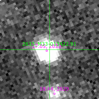 M33-013422.91 in filter B on MJD  60556.250