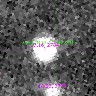 M33-013422.91 in filter B on MJD  60651.150