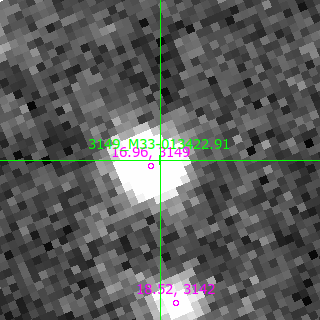M33-013422.91 in filter V on MJD  60342.090