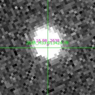 M33-013424.78 in filter B on MJD  60290.150