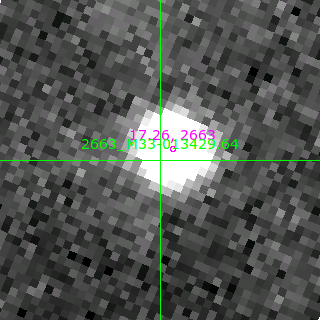 M33-013429.64 in filter V on MJD  57964.350