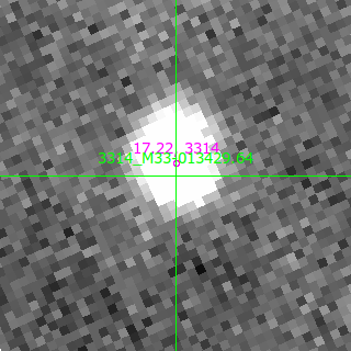 M33-013429.64 in filter V on MJD  60290.150