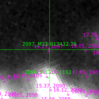 M33-013432.76 in filter B on MJD  60529.370