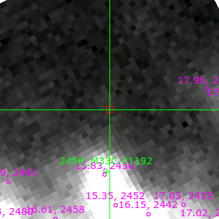 M33-013432.76 in filter I on MJD  59463.280