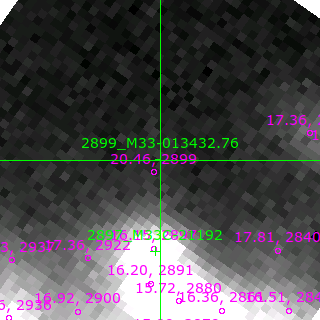 M33-013432.76 in filter V on MJD  58342.380