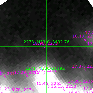 M33-013432.76 in filter V on MJD  58784.120