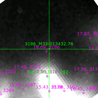 M33-013432.76 in filter V on MJD  58812.220