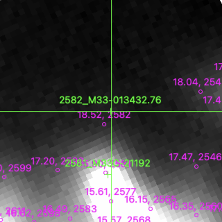 M33-013432.76 in filter V on MJD  60290.140