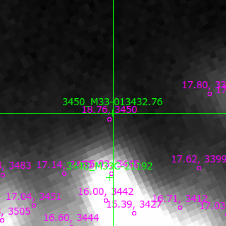 M33-013432.76 in filter V on MJD  60290.140