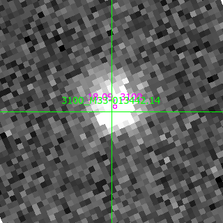 M33-013442.14 in filter B on MJD  60290.150