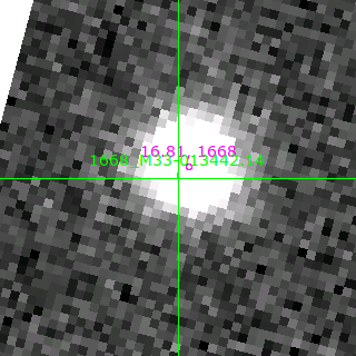 M33-013442.14 in filter R on MJD  57328.190
