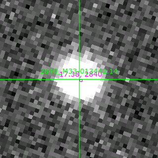 M33-013442.14 in filter V on MJD  57634.340