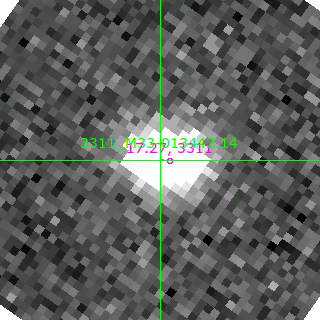 M33-013442.14 in filter V on MJD  58341.340