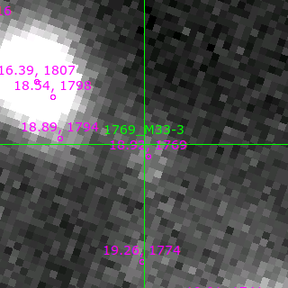 M33-3 in filter B on MJD  57634.380