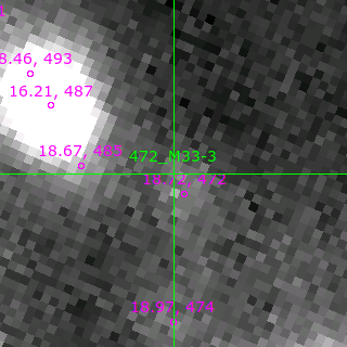 M33-3 in filter B on MJD  57964.330