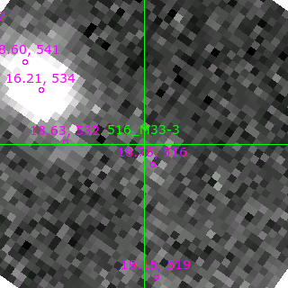 M33-3 in filter B on MJD  58342.400