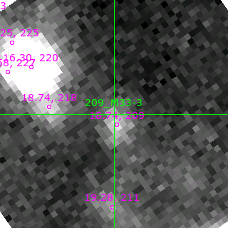 M33-3 in filter B on MJD  58784.120