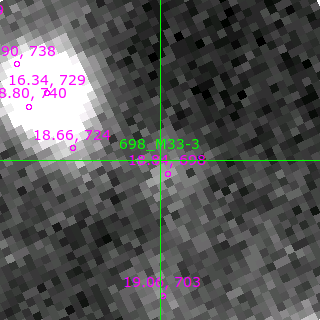 M33-3 in filter B on MJD  59823.240